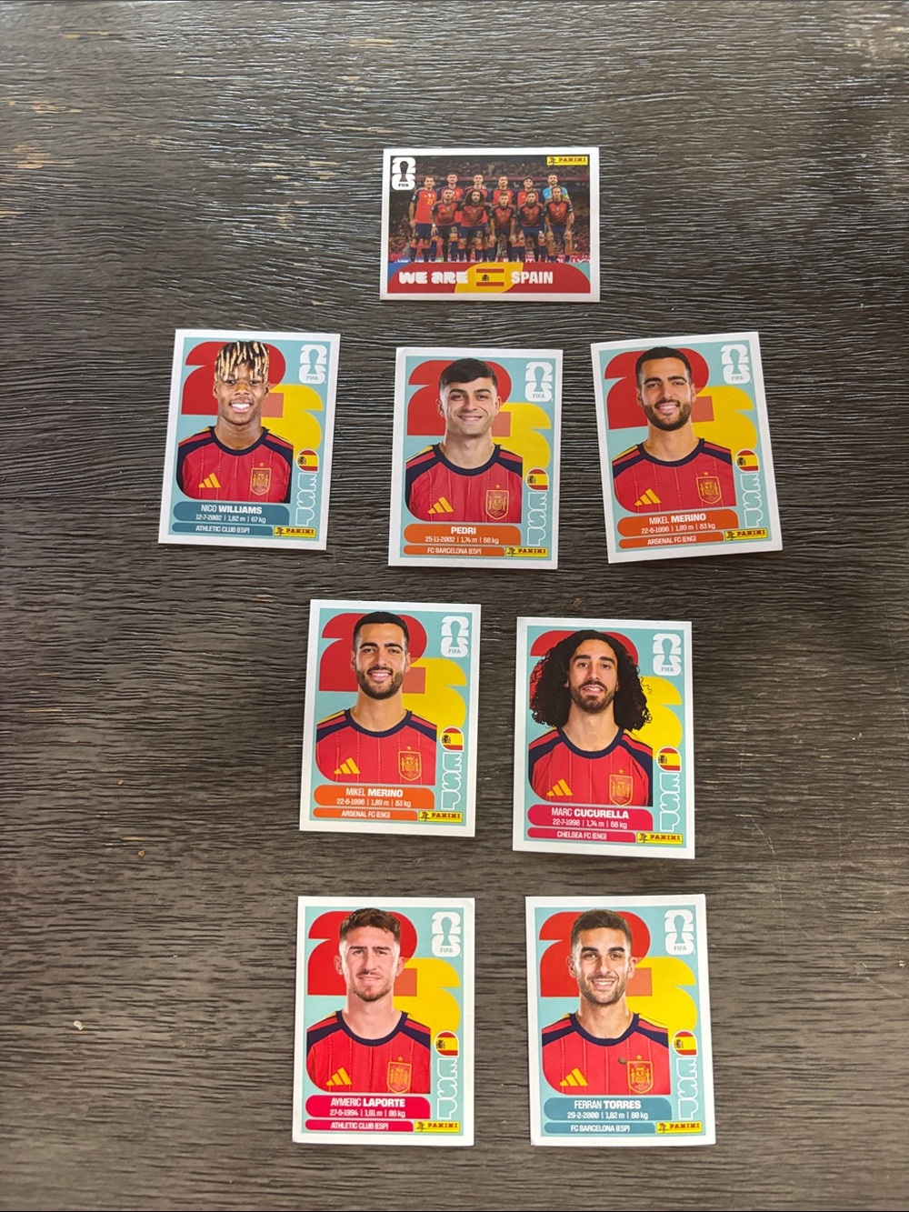 Spain Fifa World Cup Stickers